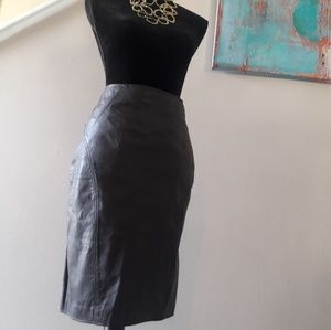 Vintage/ Givet/ Brown /Leather Skirt